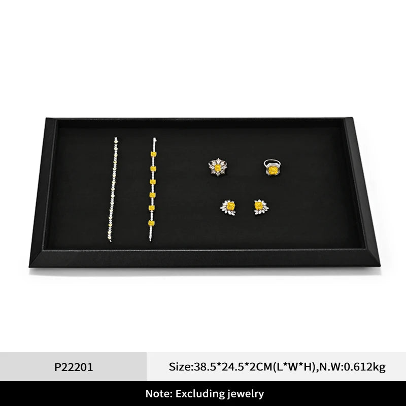Plateau Bijoux Cuir Collier Bague Pendentif