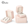 Boite Bijoux Cuir Rose Coffret Bague Collier