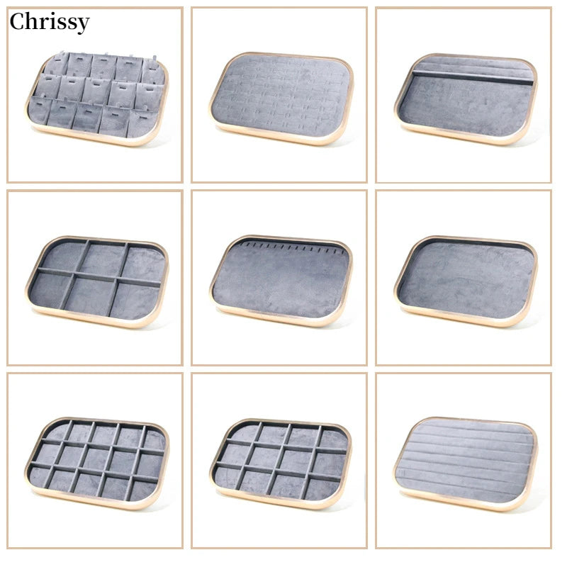Présentoir Bijoux Métal Gris Compteur