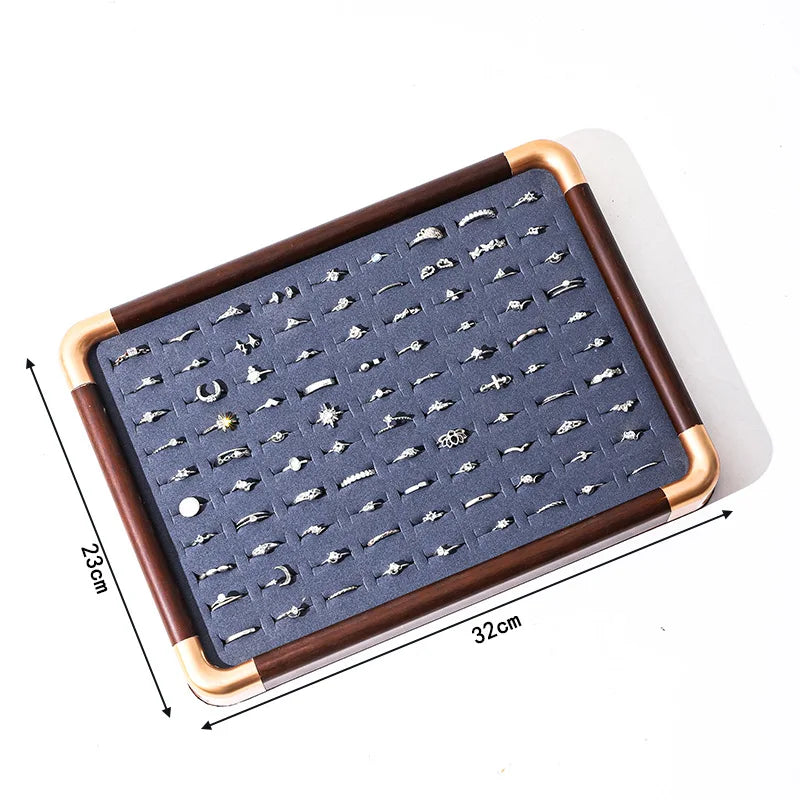 Plateau Bijoux Bois Noyer Multicolore Mixte