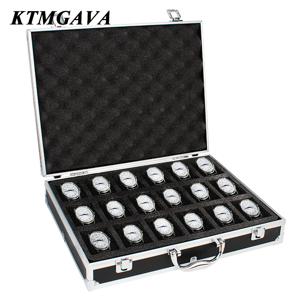 Boîte Montre Métal Aluminium Multi-Compartiments