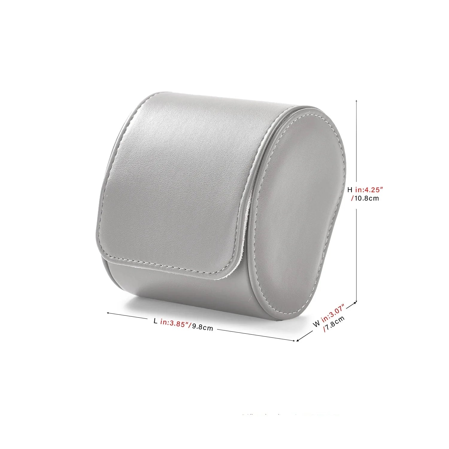Étui Montre Cuir Voyage Gris 1 à 3 Slots