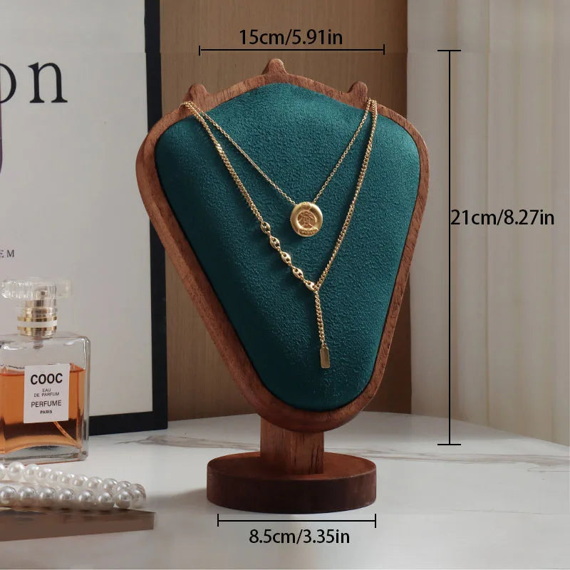 Présentoir de Comptoir Collier Métal Velours