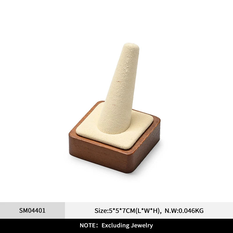 Présentoir Bijoux Bois Beige Collier Multifonctions