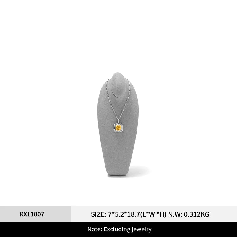 Buste Collier Cou Microfibre Présentation Vitrine