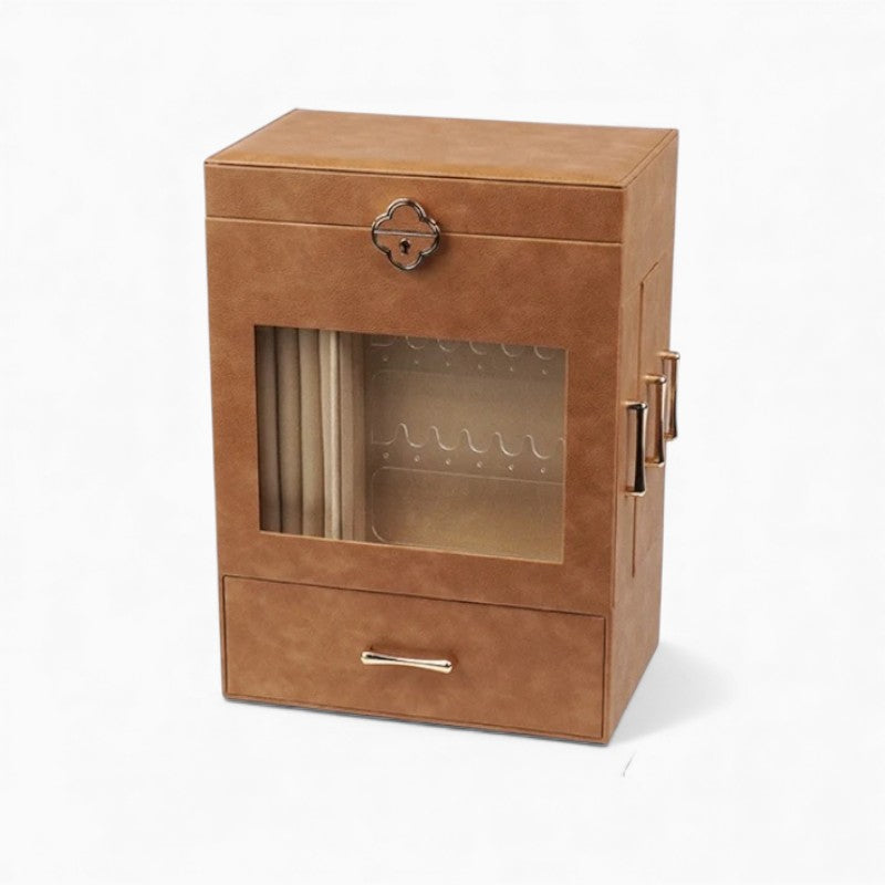 Boîte Bijoux Cuir Grand Modèle Premium