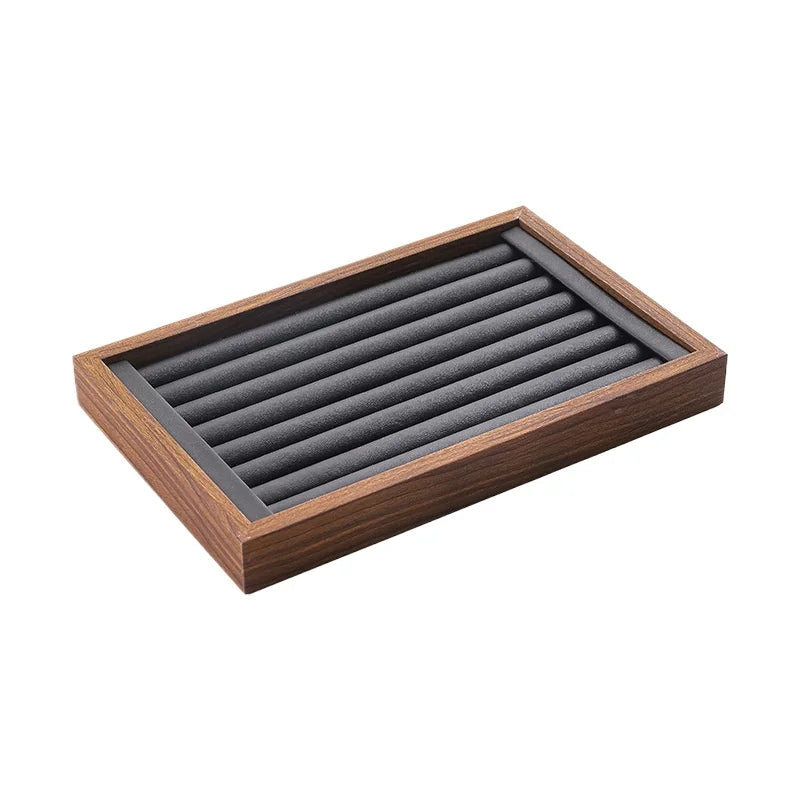 Plateau Bijoux Bois Noyer Flanelle Mixte
