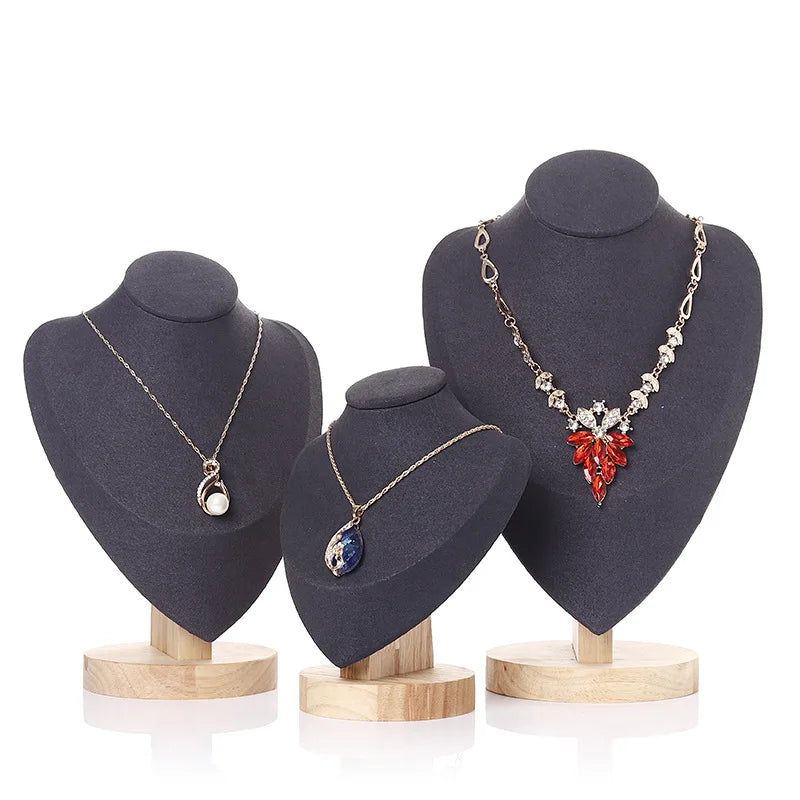 Buste Collier Velours Bambou Spectacle