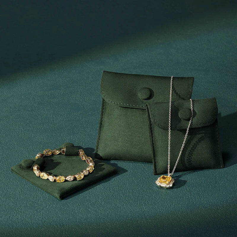 Pochette Bijoux Velours Cadeau Mariage Élégante
