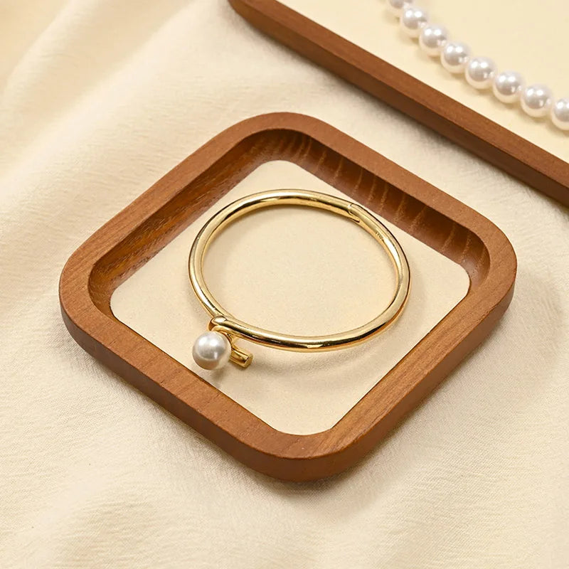 Plateau Bijoux Bois Bracelet Collier Bague