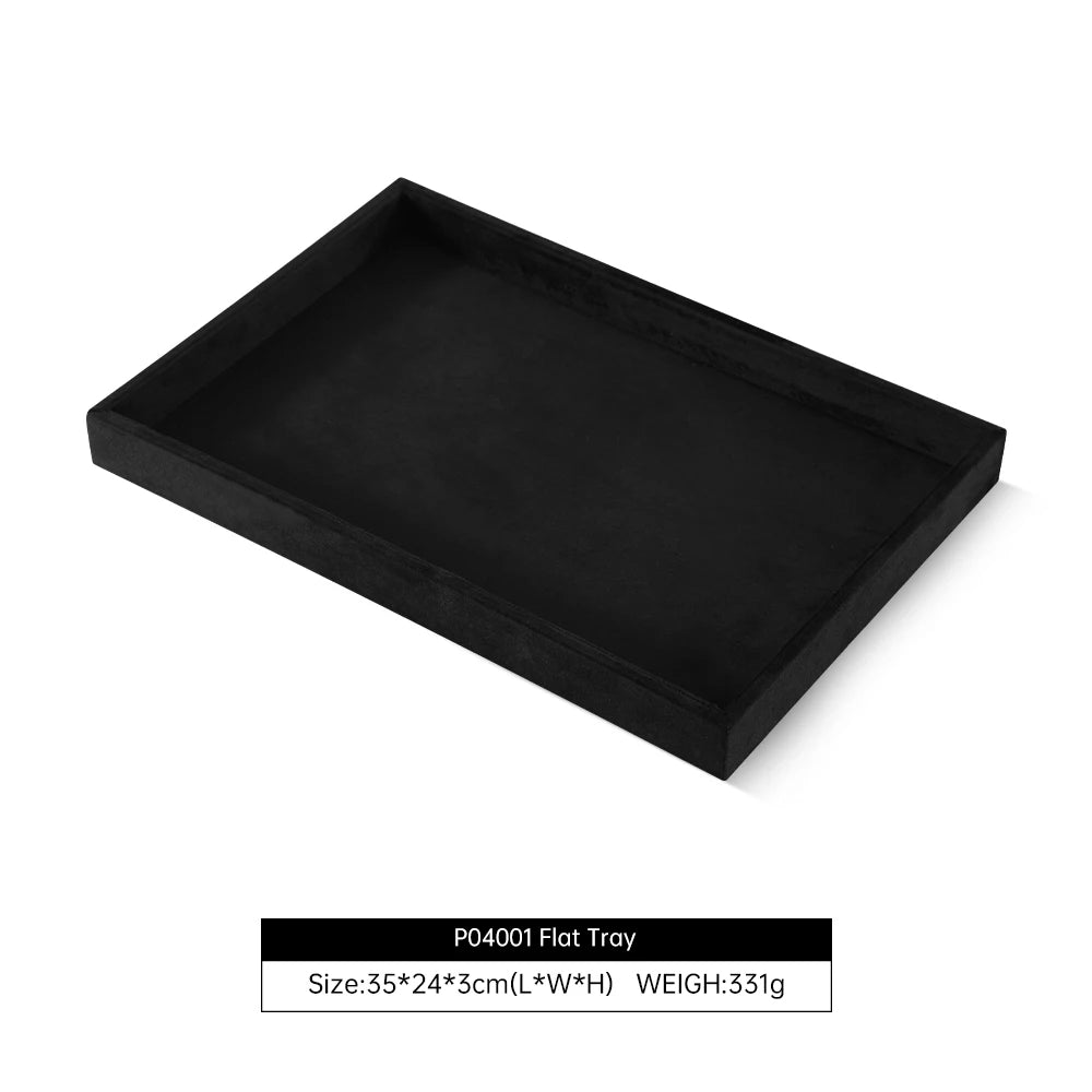 Plateau Bijoux Velours Empilable Tiroir Multi Coloris