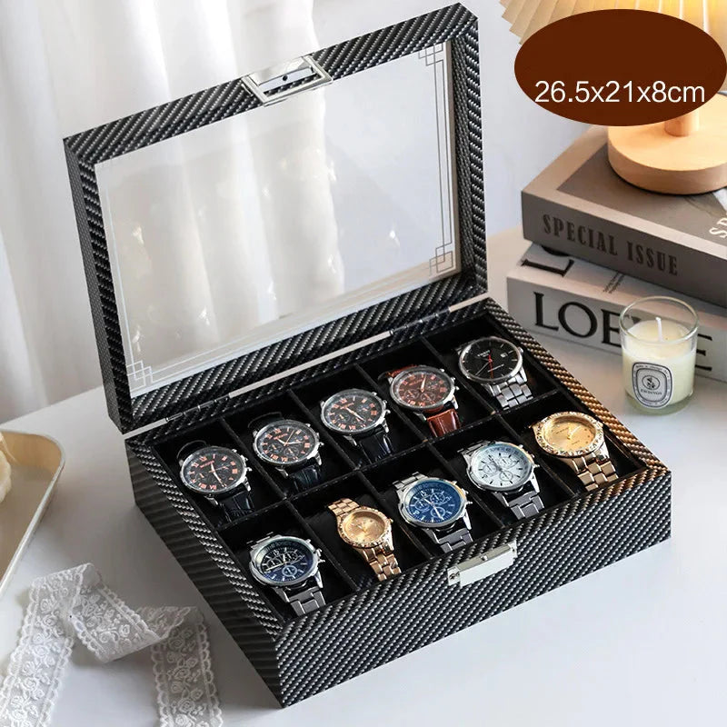 Boîte Montre Bois Premium 3 à 12 Slots