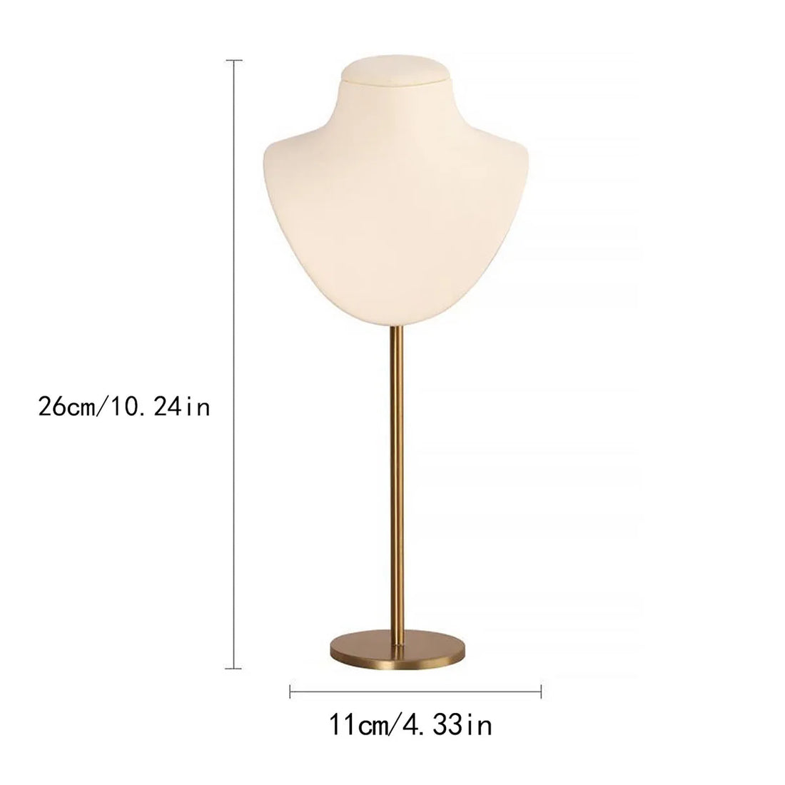 Présentoir Collier Métal Barre T Suspendu