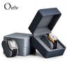 Étui Montre Cuir Simili Rangement Compact