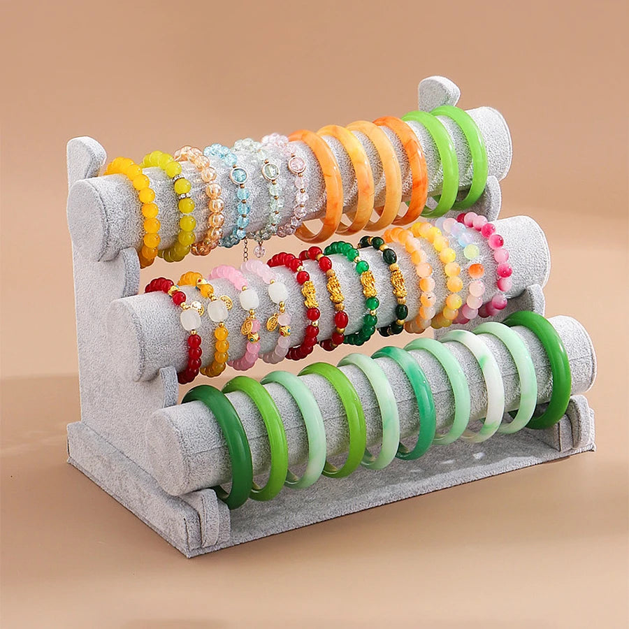 Présentoir Bracelet 3 Couches Rangement Vitrine