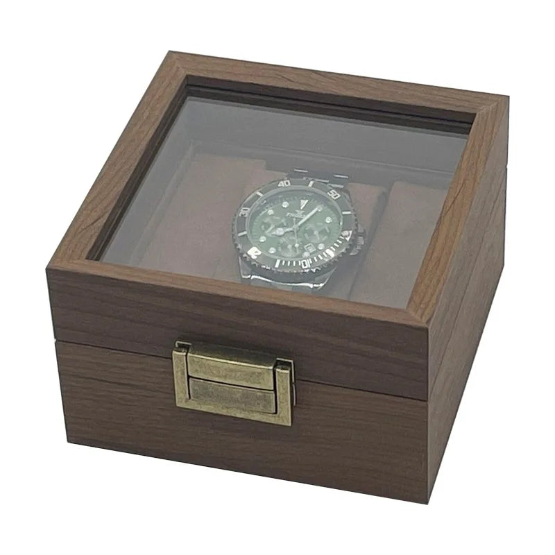 Boîte Montre Bois Vintage Rangement