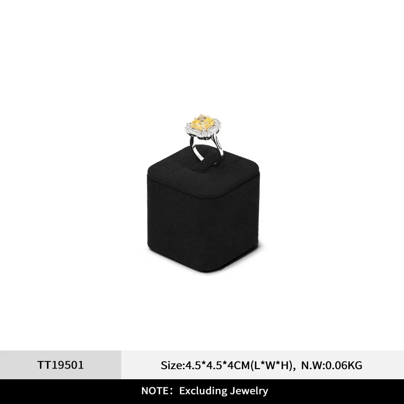 Présentoir Bijoux Velours Noir Modulable Compact