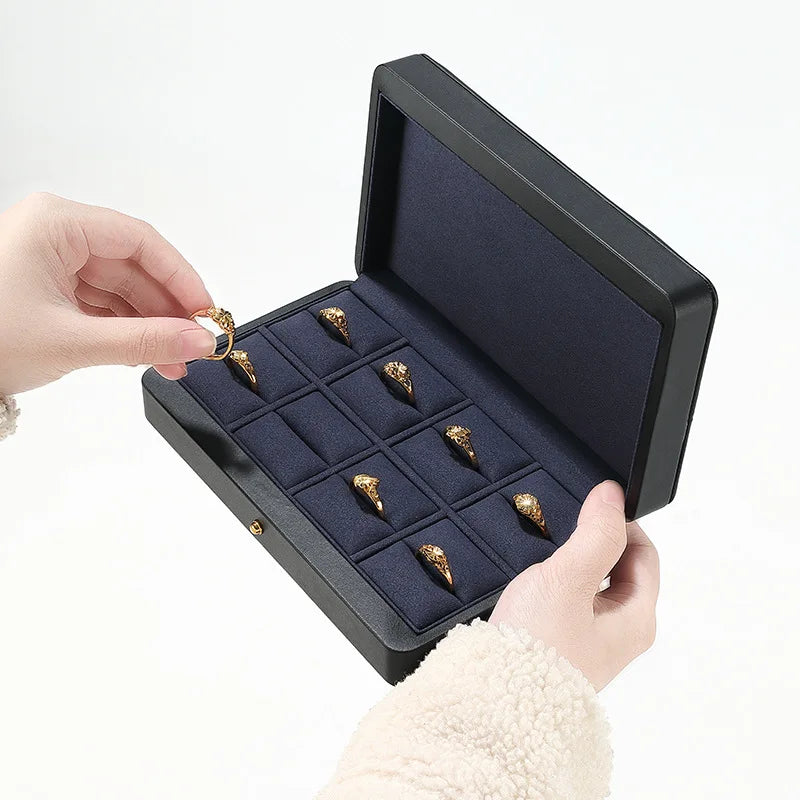 Boîte Bijoux Cuir Multicolore Artisanale Haut Gamme