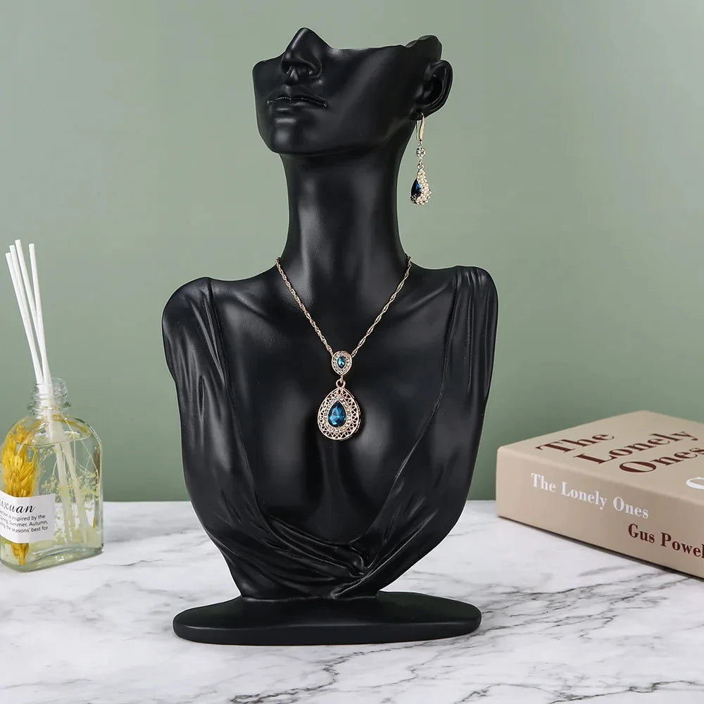 Buste Collier Femme Métal Vitrine Bijoux