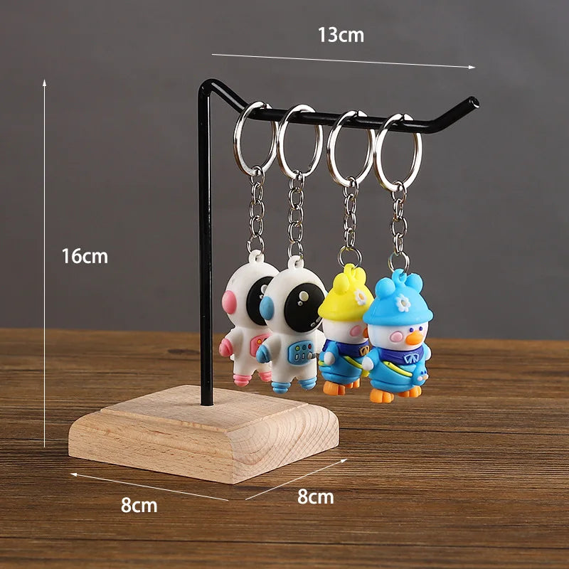 Porte Bijoux Bois Métal Crochet Multi Usages