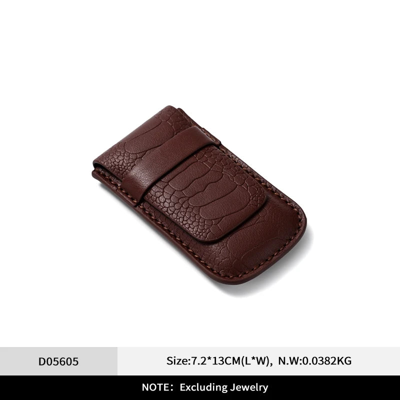 Étui Montre Cuir Voyage Anti-poussière Portable