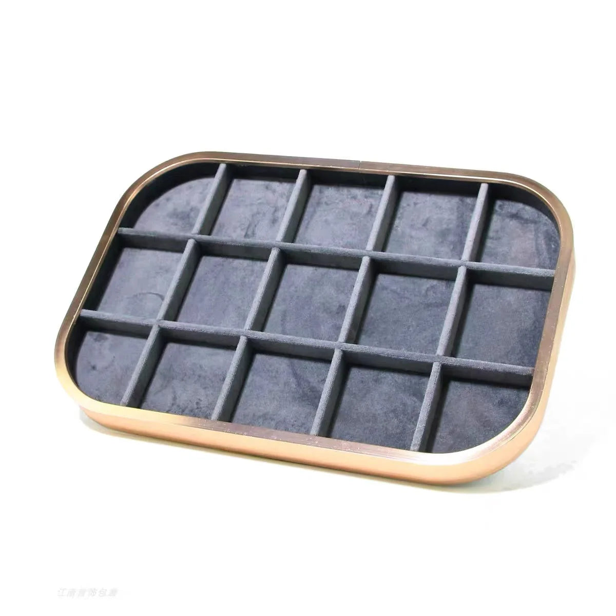 Plateau Bijoux Métal Blanc Modulable Vitrine