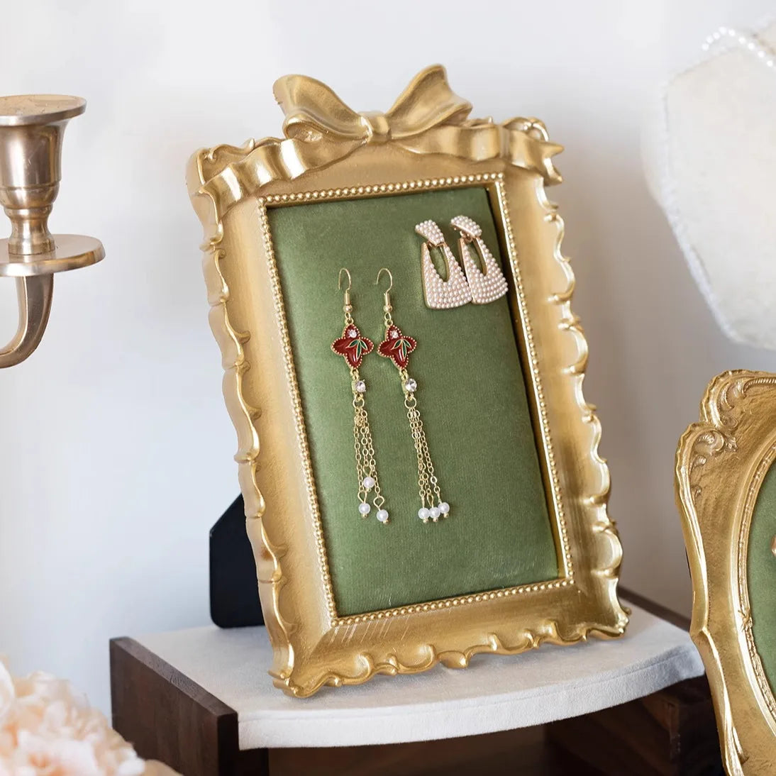 Presentoir Bijoux Vintage Bambou Reglable Boutique