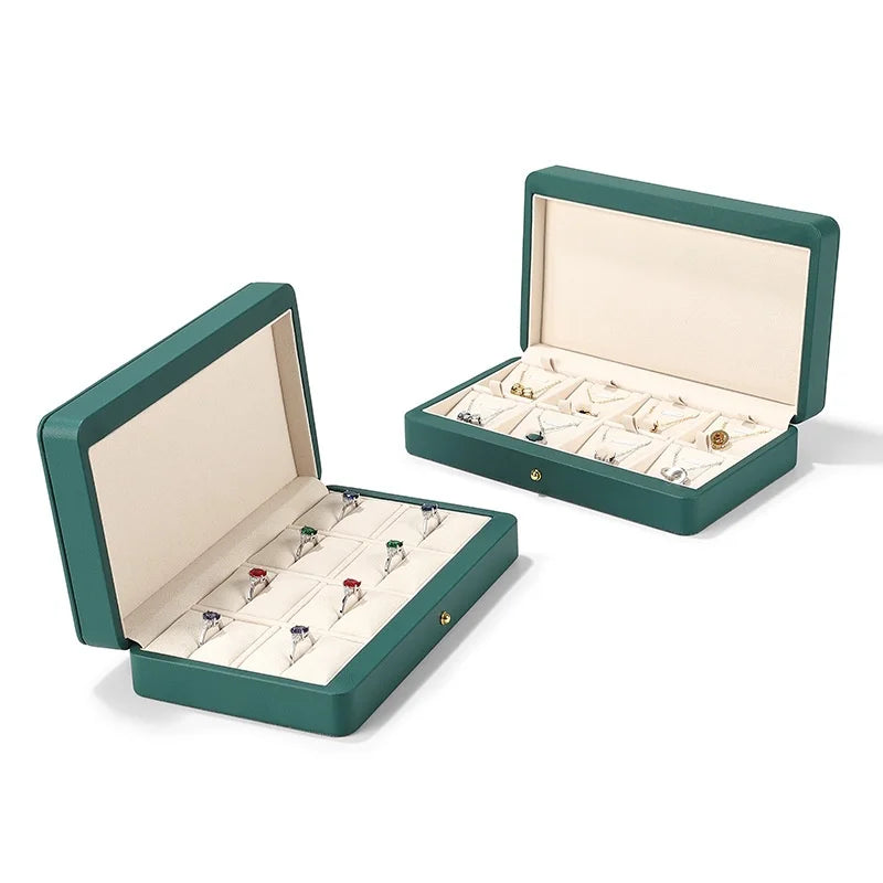 Boîte Bijoux Cuir Multicolore Artisanale Haut Gamme
