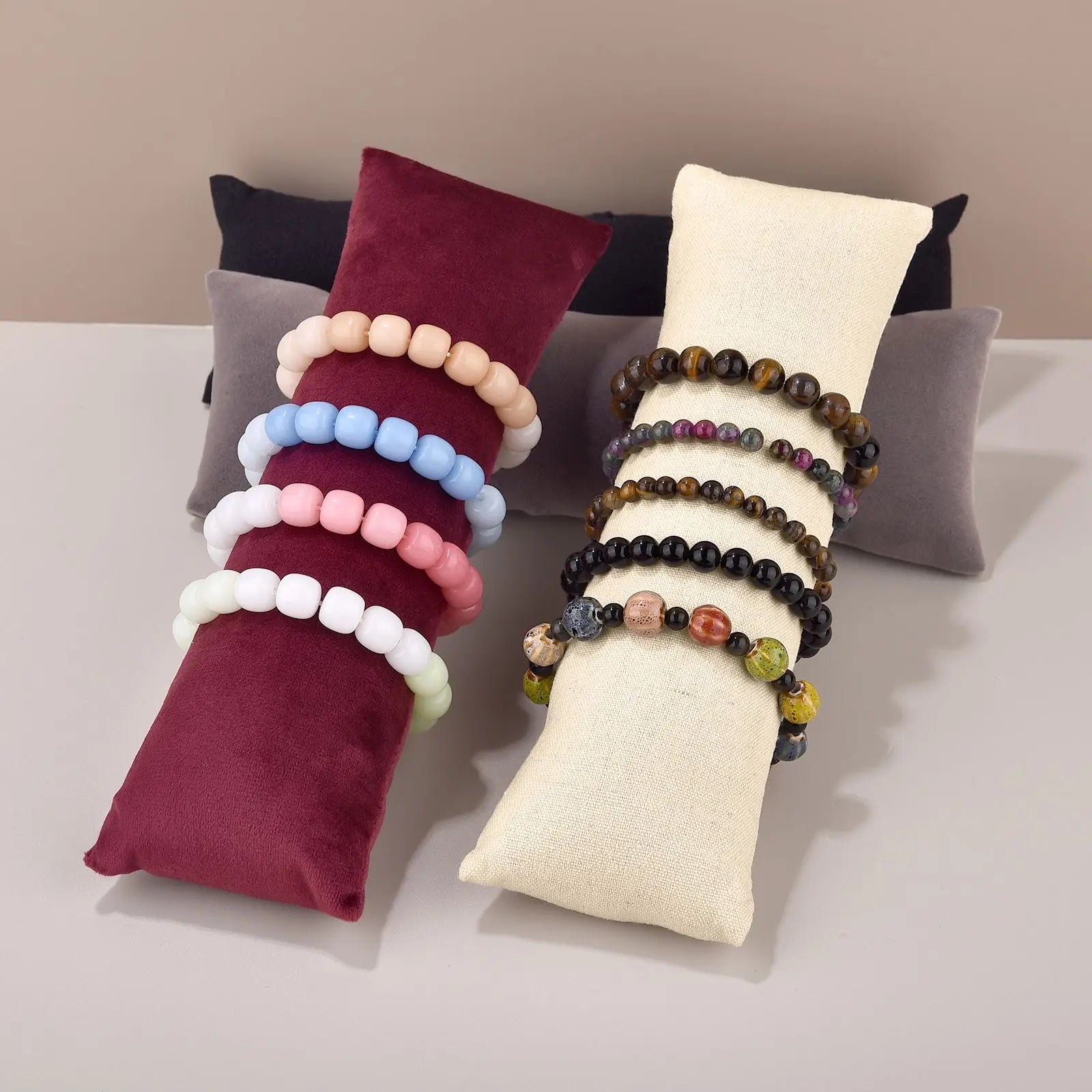 Coussin Montre Velours Carré Rectangulaire