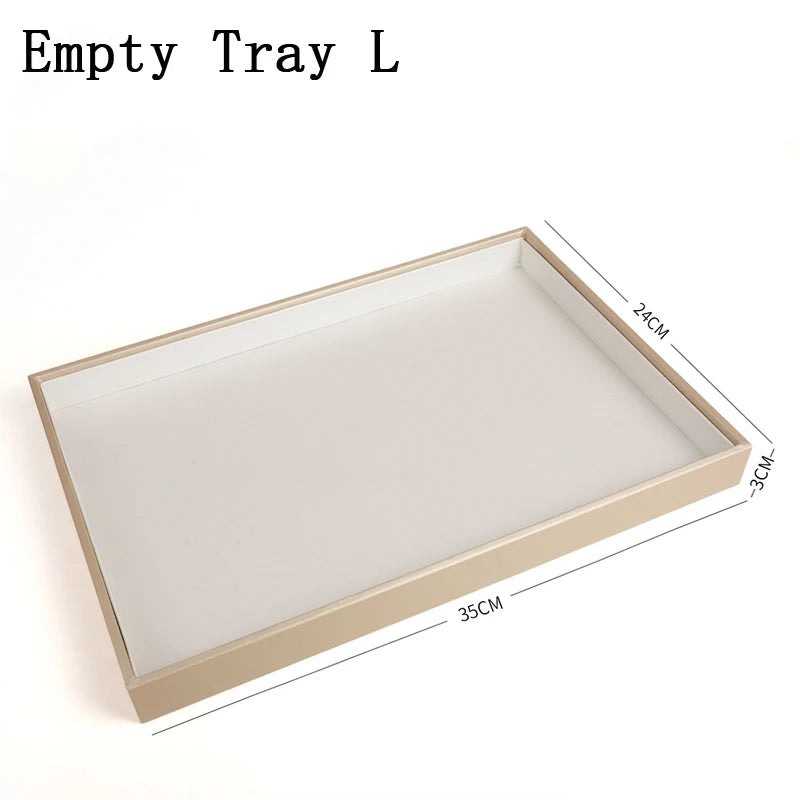 Plateau Bijoux Cuir Empilable Séparateurs Modulaire