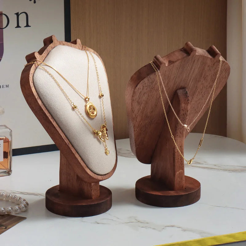 Présentoir de Comptoir Collier Métal Velours