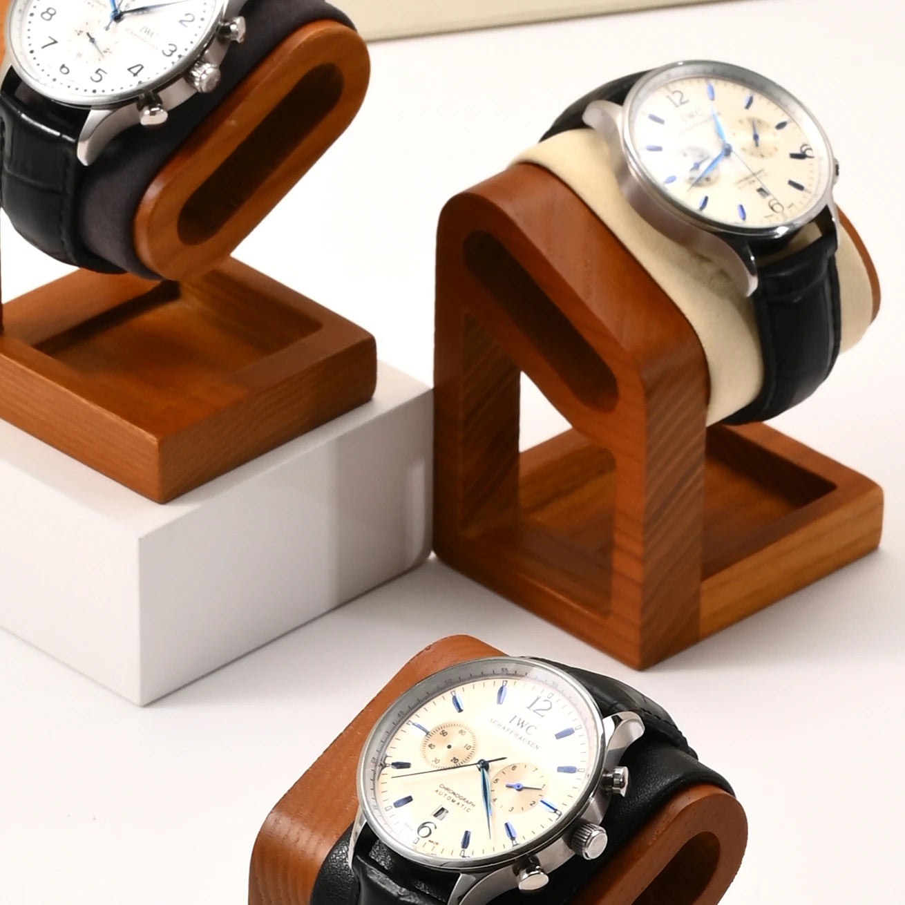 Présentoir Montres Bois Massif Bracelets