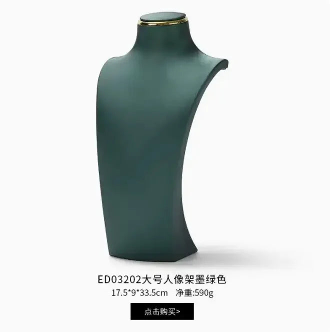 Buste Collier Résine Cou Figurine Vitrine