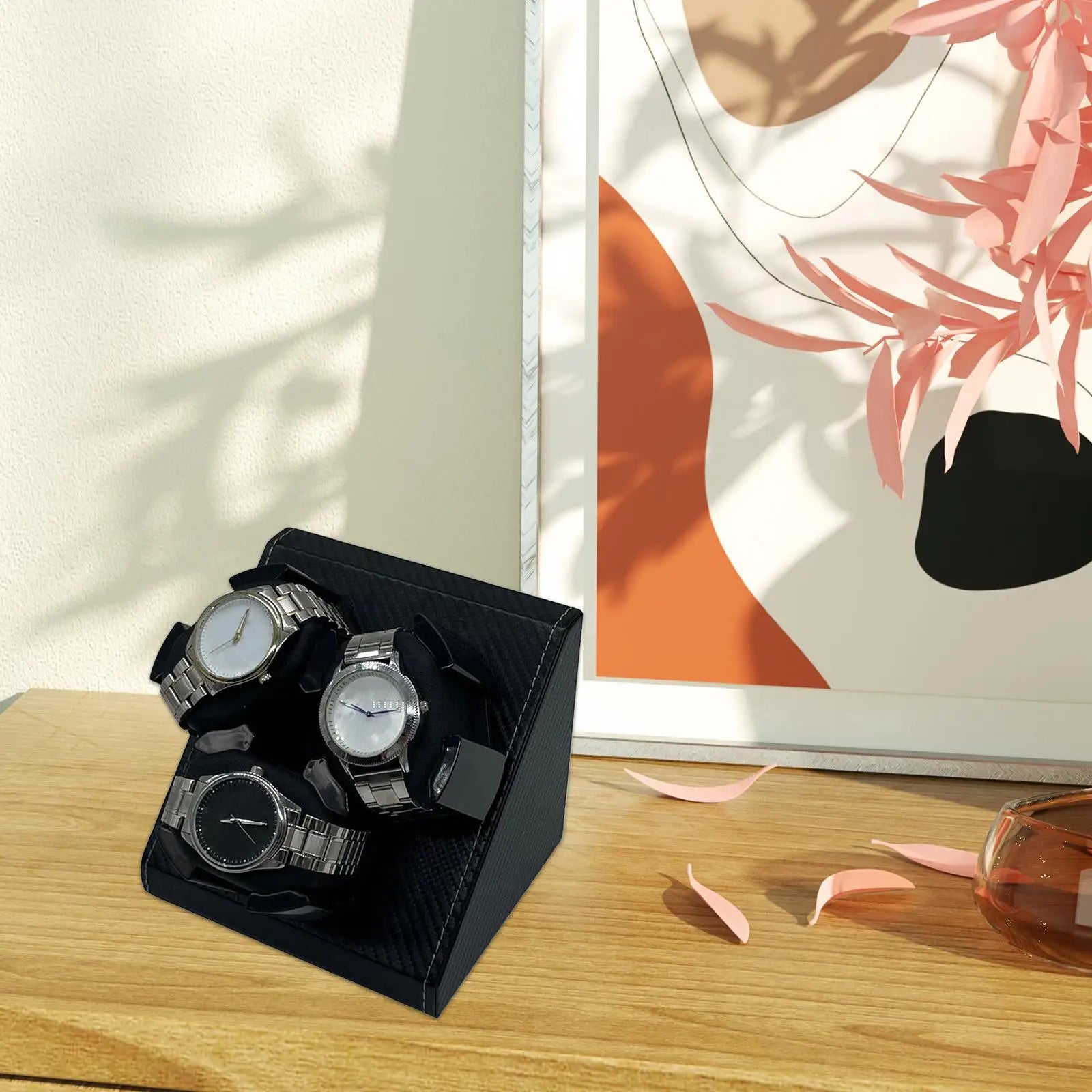 Remontoir Montre Cuir Bureau Chambre Cadeau