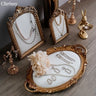 Présentoir Bijoux Résine Velours Rétro Vintage
