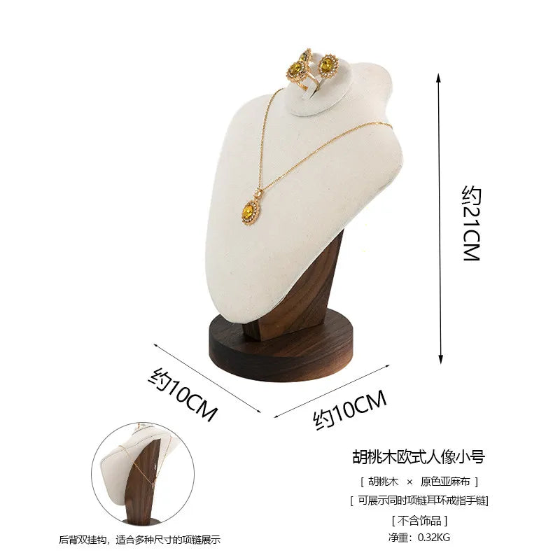 Présentoir Bijoux Bois Lin Royal Boutique