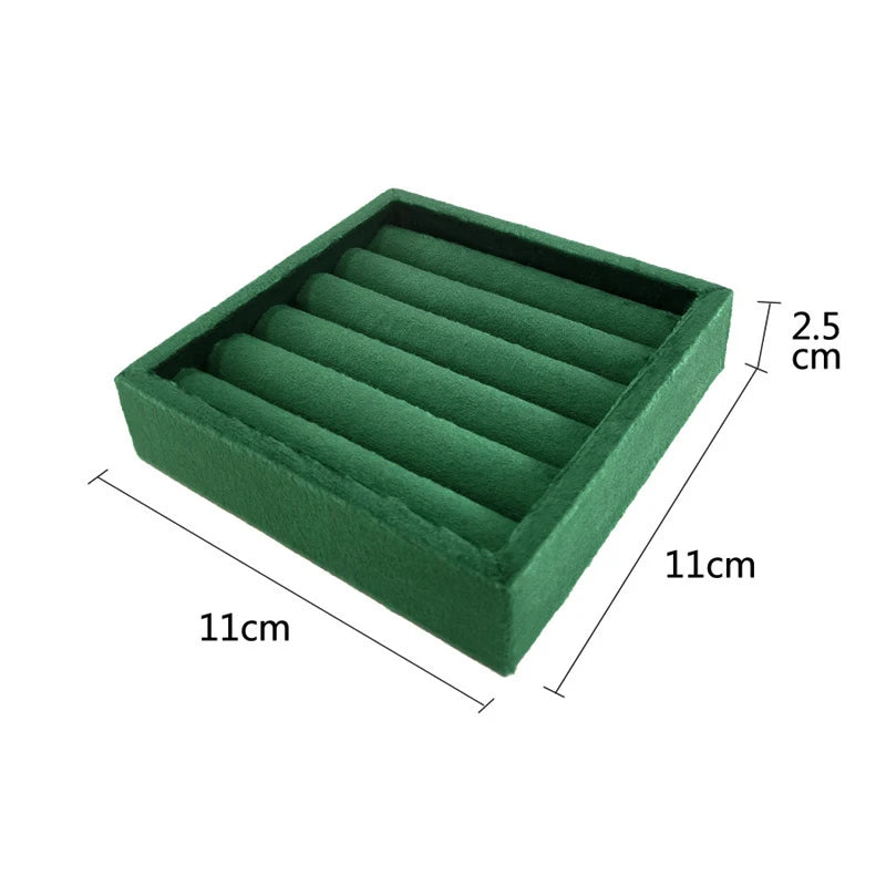 Plateau Bagues Velours Doux Organisateur Vitrine