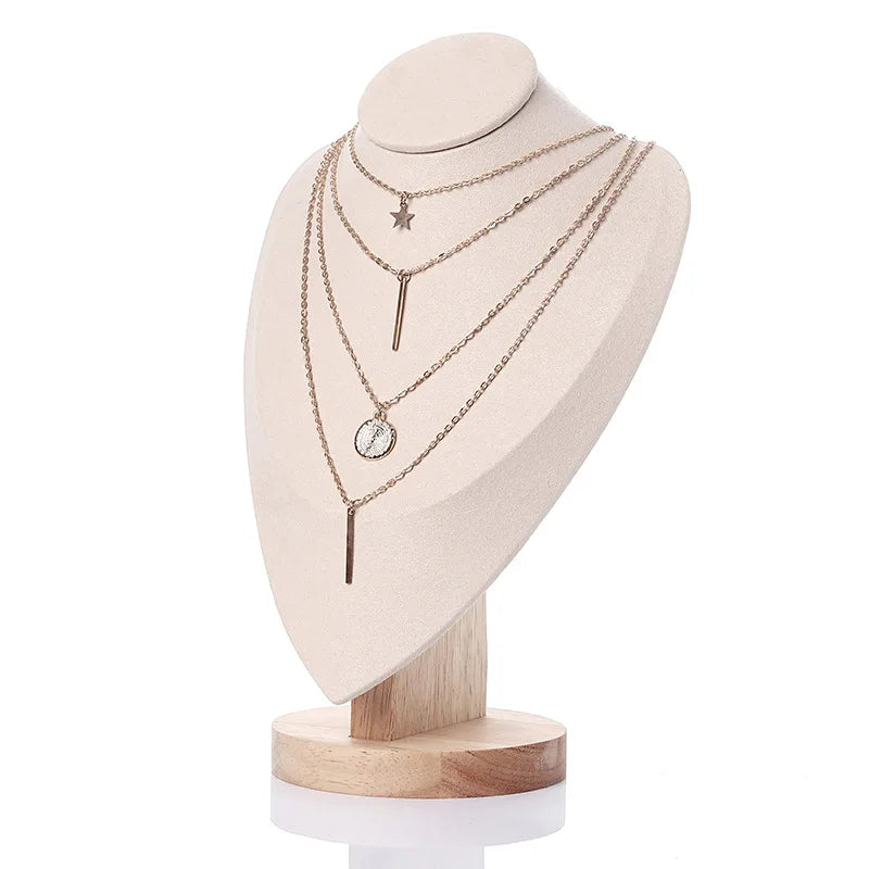 Buste Collier Velours Bambou Spectacle
