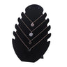 Présentoir Collier Métal Feuille Noir