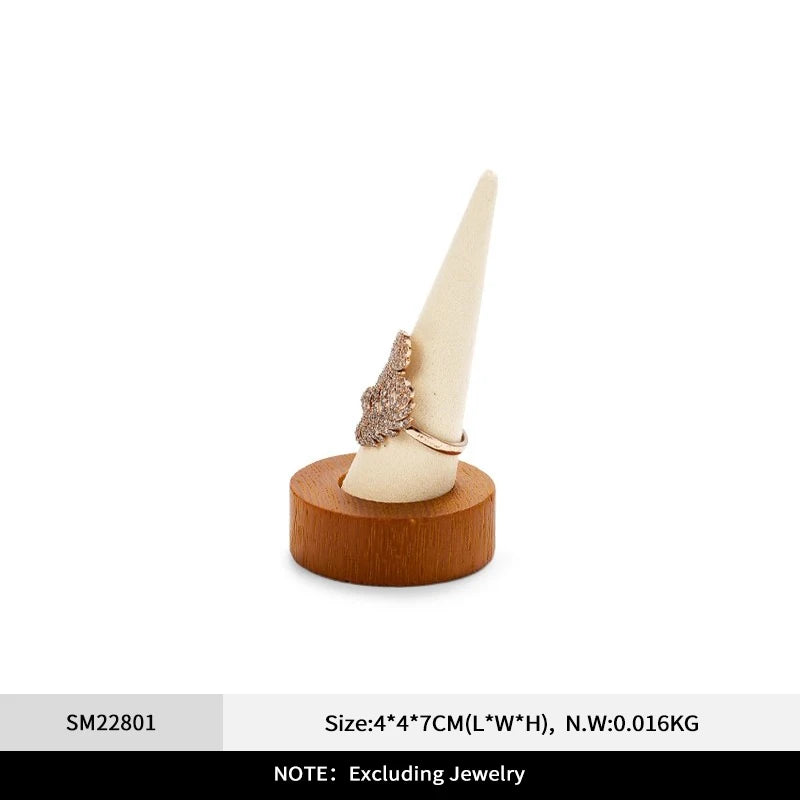 Présentoir Bijoux Bois Beige Collier Multifonctions