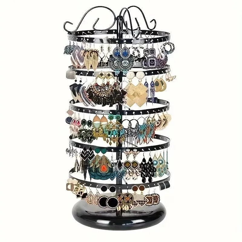 Présentoir Métal Rotatif 5 Niveaux Collier