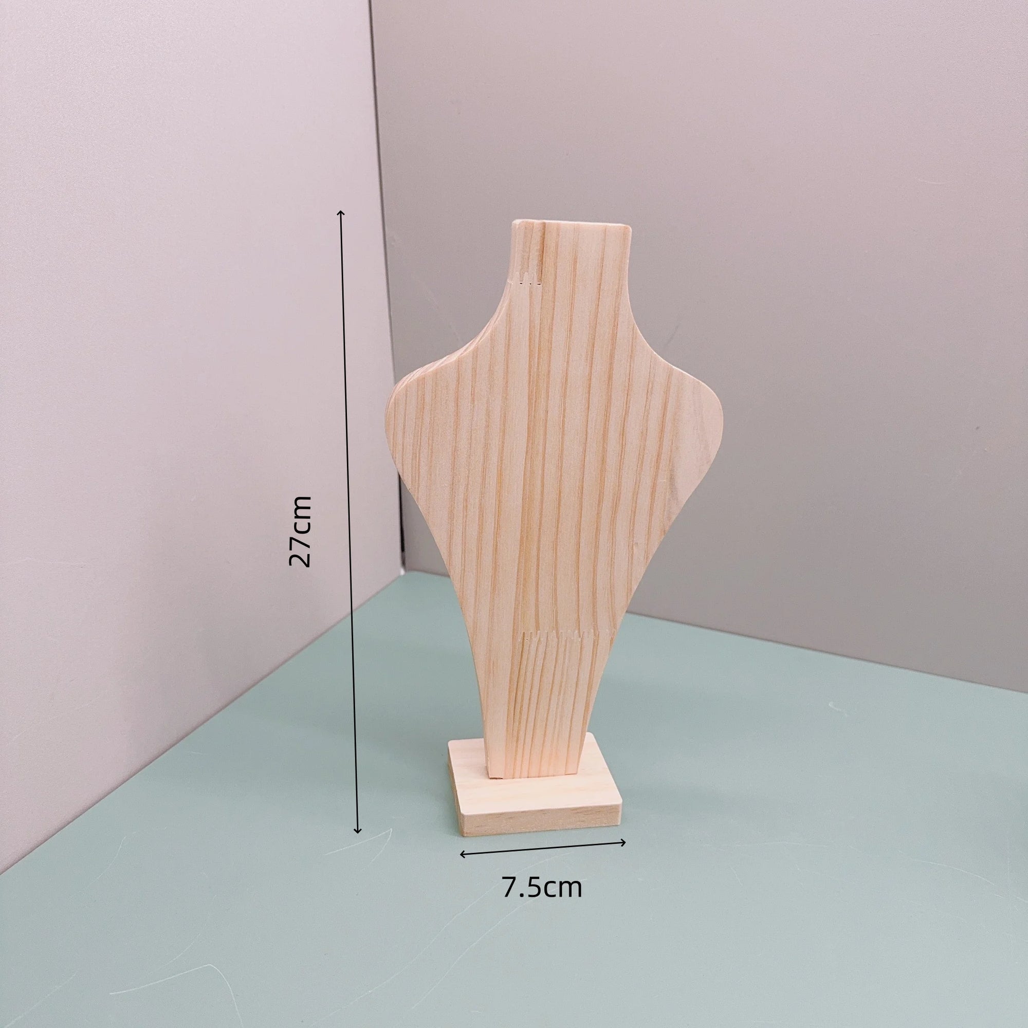 Présentoir Collier Bois Massif Vertical Détachable