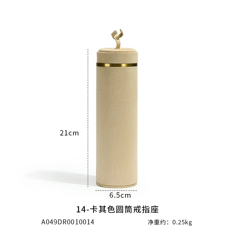 Ensemble Métal Beige Organisateur Bijoux Anneau Collier