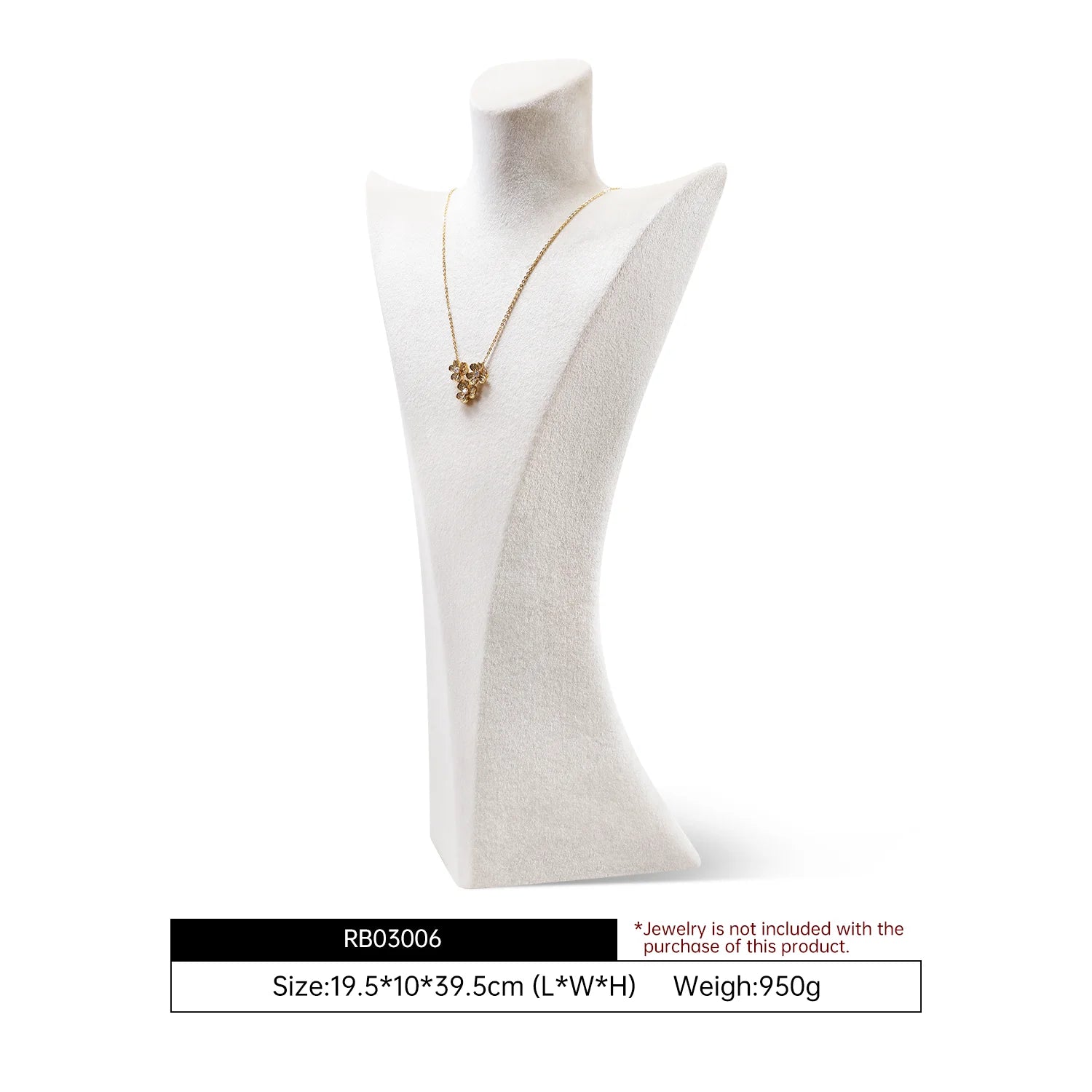 Présentoir Velours Collier Pendentif Portrait Vitrine