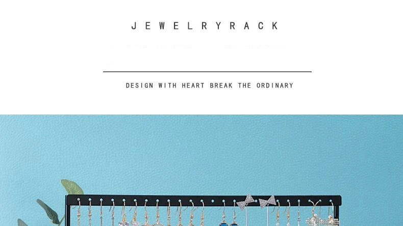 Présentoir Boucles d'Oreilles Métal Grille Vitrine