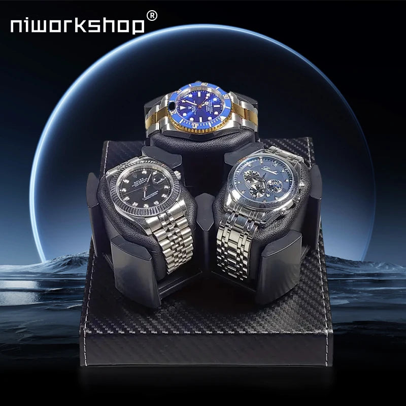 Remontoir Montre Cuir Niworkshop 3 Emplacements