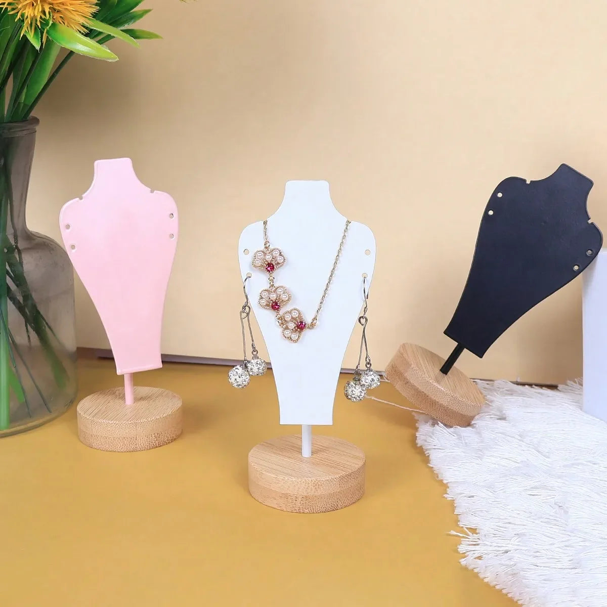 Presentoir Bijoux Metal Bois Multi-rangement