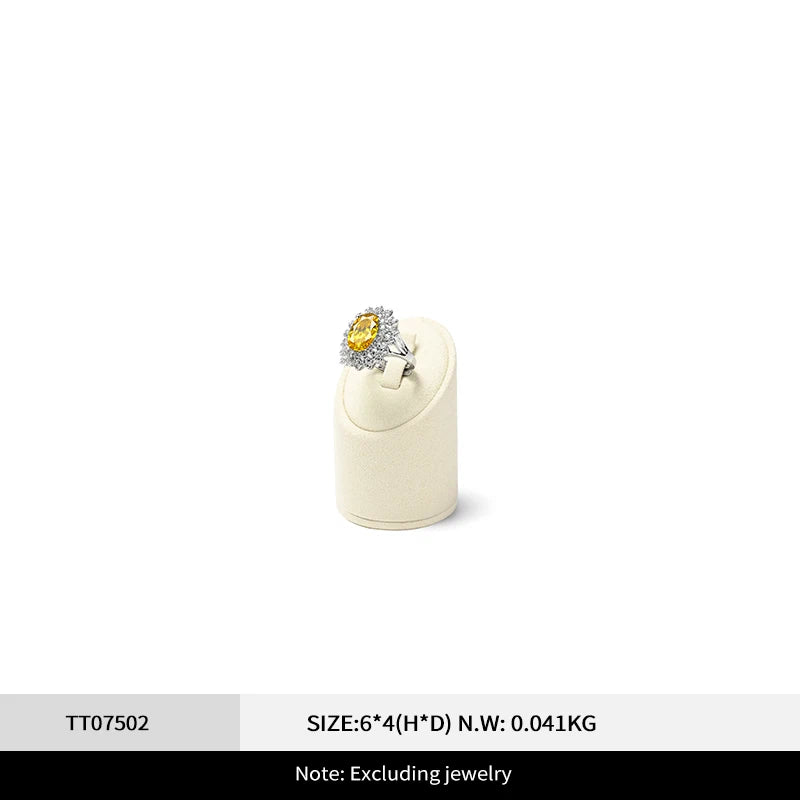 Buste Collier Bague Beige Vitrine Magasin