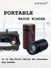 Remontoir Montre Cuir Voyage Portable Automatique