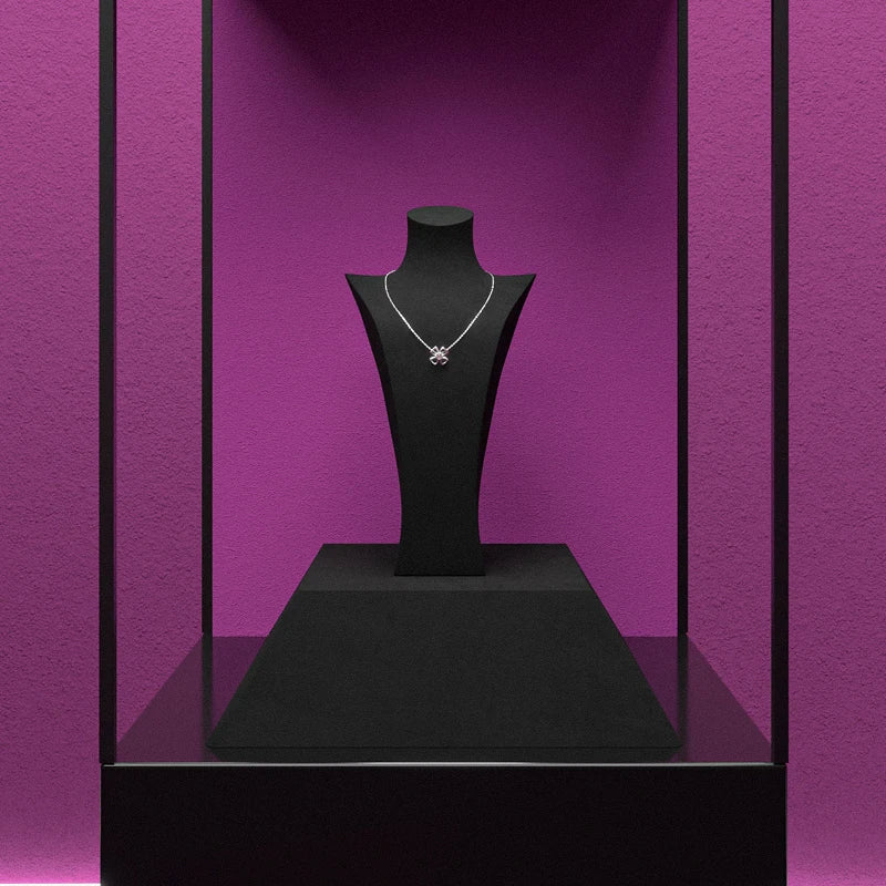 Buste Collier Velours Vitrine Bijouterie